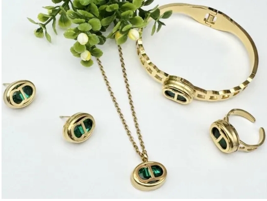 Stainless steel jewelry necklace earring bracelet ring Wholesale