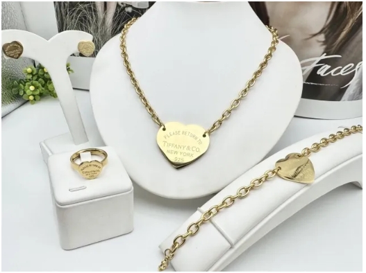 Stainless steel jewelry necklace earring bracelet ring Wholesale