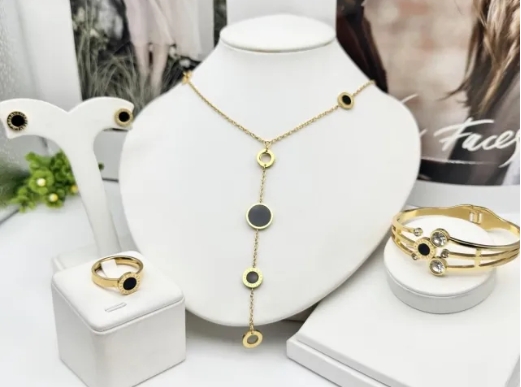 Stainless steel jewelry necklace earring bracelet ring Wholesale