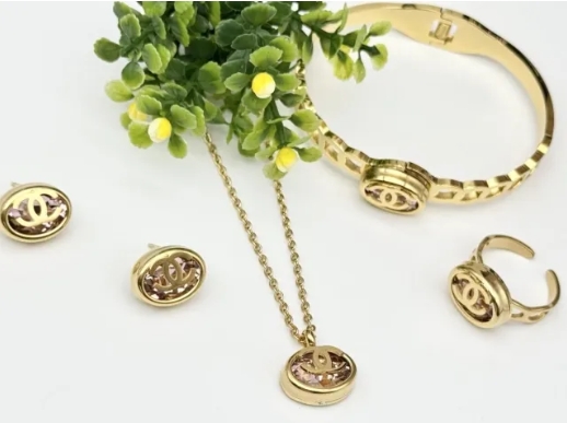 Stainless steel jewelry necklace earring bracelet ring Wholesale