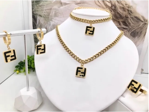 Stainless steel jewelry necklace earring bracelet ring Wholesale