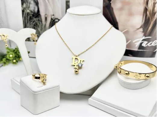 Stainless steel jewelry necklace earring bracelet ring Wholesale