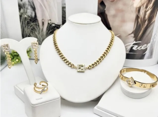 Stainless steel jewelry necklace earring bracelet ring Wholesale