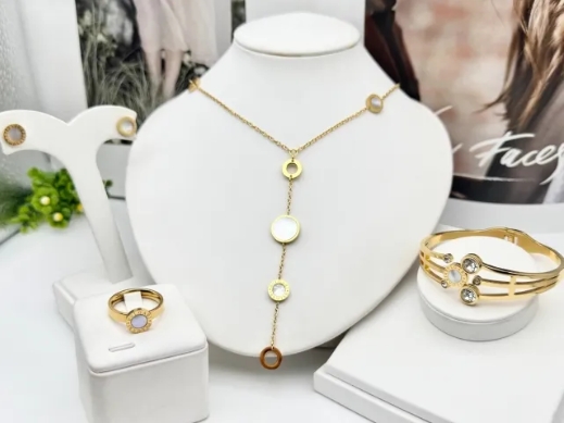 Stainless steel jewelry necklace earring bracelet ring Wholesale