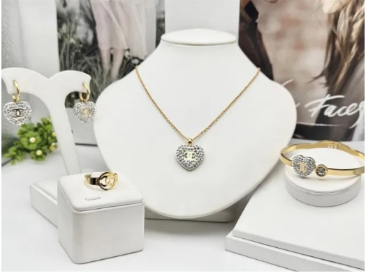 Stainless steel jewelry necklace earring bracelet ring Wholesale