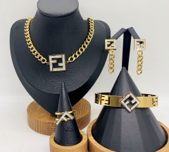 Stainless steel jewelry necklace earring bracelet ring Wholesale