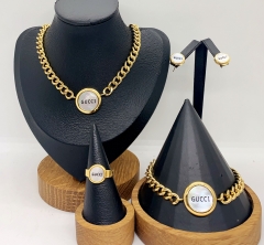 Stainless steel jewelry necklace earring bracelet ring Wholesale