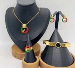 Stainless steel jewelry necklace earring bracelet ring Wholesale