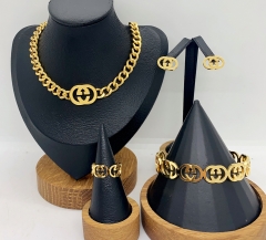 Stainless steel jewelry necklace earring bracelet ring Wholesale