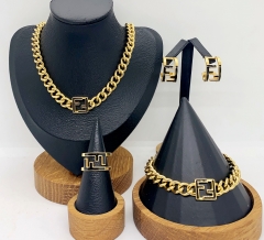 Stainless steel jewelry necklace earring bracelet ring Wholesale