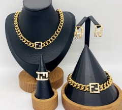 Stainless steel jewelry necklace earring bracelet ring Wholesale