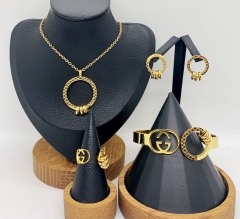 Stainless steel jewelry necklace earring bracelet ring Wholesale