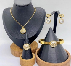 Stainless steel jewelry necklace earring bracelet ring Wholesale