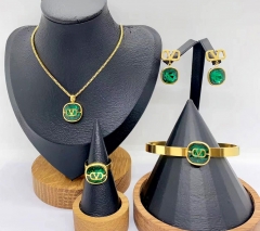 Stainless steel jewelry necklace earring bracelet ring Wholesale