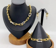 Stainless steel jewelry necklace earring bracelet ring Wholesale