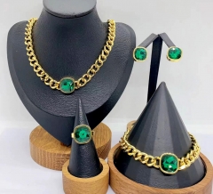 Stainless steel jewelry necklace earring bracelet ring Wholesale
