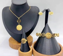 Stainless steel jewelry necklace earring bracelet ring Wholesale