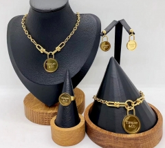 Stainless steel jewelry necklace earring bracelet ring Wholesale