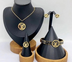 Stainless steel jewelry necklace earring bracelet ring Wholesale