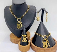 Stainless steel jewelry necklace earring bracelet ring Wholesale