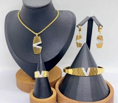 Stainless steel jewelry necklace earring bracelet ring Wholesale