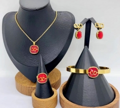 Stainless steel jewelry necklace earring bracelet ring Wholesale