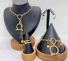 Stainless steel jewelry necklace earring bracelet ring Wholesale