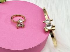 Stainless steel jewelry bracelet ring set wholesale