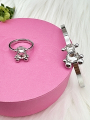 Stainless steel jewelry bracelet ring set wholesale
