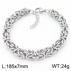 European and American hot-selling gold hand-woven retro wide keel bracelet for men and women