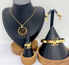 Stainless steel jewelry necklace earring bracelet ring Wholesale