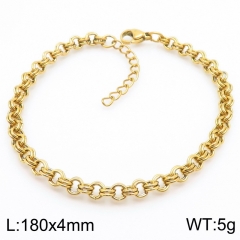 Fashion ins style simple non-fading stainless steel bracelet knotted chain
