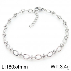 Fashion ins style simple non-fading stainless steel bracelet knotted chain