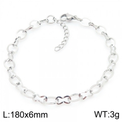 Fashion ins style simple non-fading stainless steel bracelet knotted chain