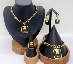 Stainless steel jewelry necklace earring bracelet ring Wholesale
