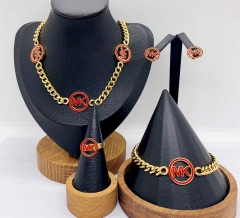 Stainless steel jewelry necklace earring bracelet ring Wholesale