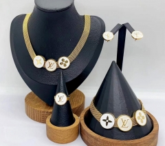 Stainless steel jewelry necklace earring bracelet ring Wholesale