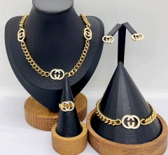 Stainless steel jewelry necklace earring bracelet ring Wholesale