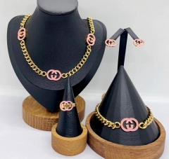 Stainless steel jewelry necklace earring bracelet ring Wholesale