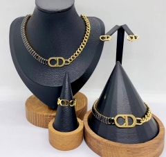 Stainless steel jewelry necklace earring bracelet ring Wholesale