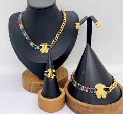 Stainless steel jewelry necklace earring bracelet ring Wholesale