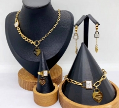 Stainless steel jewelry necklace earring bracelet ring Wholesale