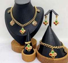 Stainless steel jewelry necklace earring bracelet ring Wholesale