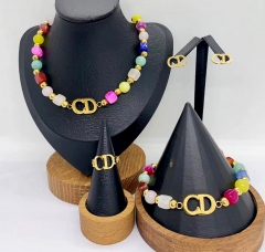 Stainless steel jewelry necklace earring bracelet ring Wholesale