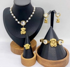 Stainless steel jewelry necklace earring bracelet ring Wholesale