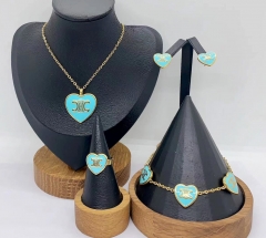 Stainless steel jewelry necklace earring bracelet ring Wholesale