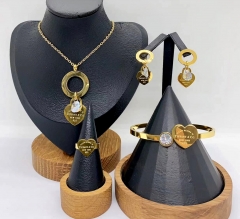 Stainless steel jewelry necklace earring bracelet ring Wholesale