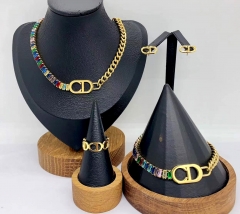 Stainless steel jewelry necklace earring bracelet ring Wholesale