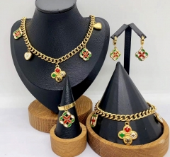 Stainless steel jewelry necklace earring bracelet ring Wholesale