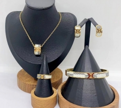 Stainless steel jewelry necklace earring bracelet ring Wholesale